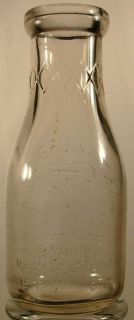 Canton Pure Milk Company Ohio Pint Bottle Circa 1930S