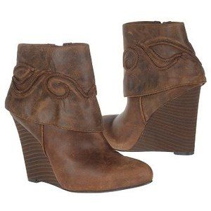 Carlos Santana Brown Leather Boots Trace 7 5M