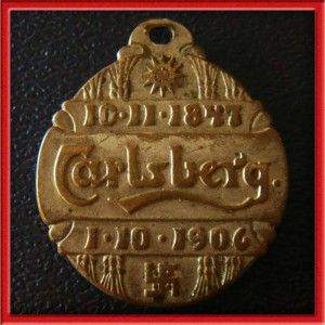   Jacobsen Carlsberg Beer Brewery / Swastika RARE 1906 Medal