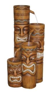 26 tiki fountain item cy2726 the waters cascade with a hearty sound 