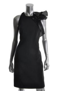 Carmen Marc Valvo New Black Sleeveless Knee Length Little Black Dress 
