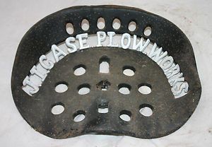 Cast Iron Tractor Implement Seat J. I. Case Plow Works