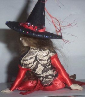 OOAK Witch Halloween Art Sculpt Sexy Carmine Fairy Biel