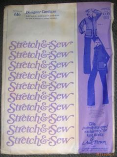 Ann Person Cardigan Stretch Sew Knit Pattern Sz 28 44