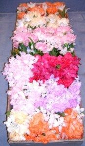 23 Bunches of Silk Carnation Forsythia Combinations