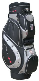 NEW WILDCARD GOLF GAMBLING Cart style golf bag Black w/ Charcoal Poker 