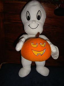 Casper The Friendly Ghost Harvey Toons 15 Soft Plush Doll Cartoon NWT 