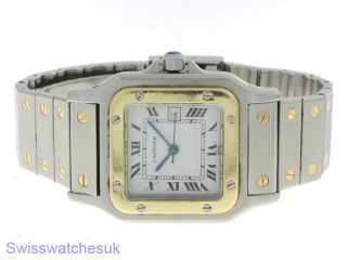 Cartier Santos Steel Gold Automatic Mens Unisex Watch
