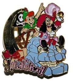   Tokyo Disneyland Jubilation Peter Pan Captain Hook Parade Pin