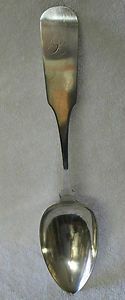 Cary Co American COIN silver Tablespoon Serving Spoon Boston 1838 