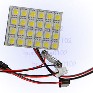 24 SMD 5050 T10 Car Interior Dome Door LED Panel Light