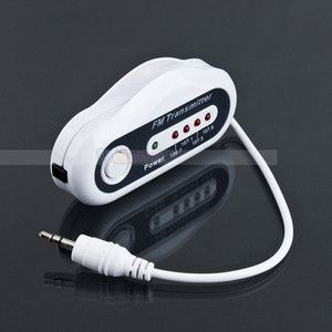 New Car  Player Wireless FM Radio Adapter Transmitter Charger White 