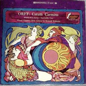 Classical Vinyl Carl Orff Catulli Carmina, 1954 Turnabout Records TV 