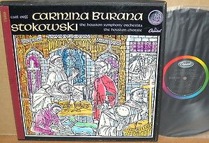 TAS CAPITOL 1 LP BOX Orff CARMINA BURANA Stokowski SPAR 8470