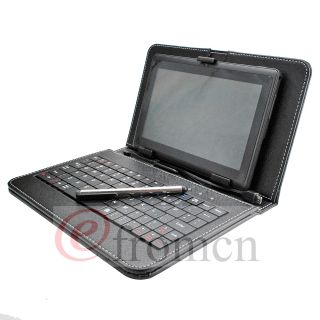 inch Micro USB Interface PU Leather Keyboard Case Pen for 7 Tablet 