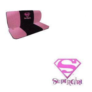   Pink Superhero Comics 1 Back Bench Row Car Seat Covers Fit