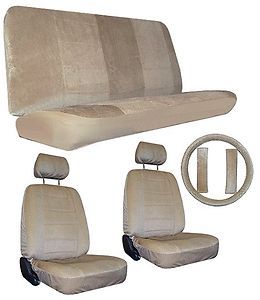 Tan Car Truck SUV Seat Covers Loaded Interior Package 3