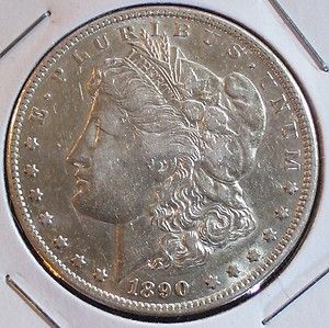 1890 Carson City Morgan Silver Dollar coin is .900 silver rare date 