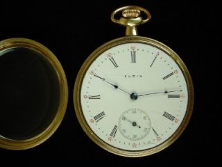 Antique Elgin Pocket Watch Hunter Case Early 1900s