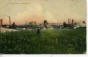 Carthage Missouri Mining Scene Vintage Postcard MO 1908