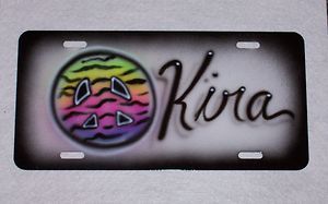   Sign Airbrushed Personalized Metal License Plate Car Tag New