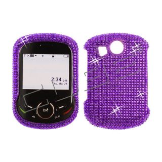 For Pantech Jest 2 P8045 II Case Cover Diamond Bling Purple 003 FDSD 