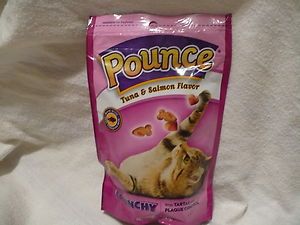   of Pounce Tuna Salmon Flavored Crunchy Cat Treats Size 4 5 Oz