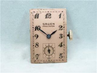   Filled Gruen Precision Fancy Case 17 Jewel GXC Mens Wristwatch
