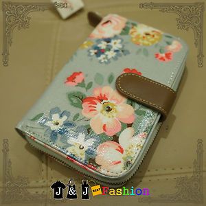 BNWT Cath Kidston Oilcloth Folded Zip Wallet Spring Bouquet
