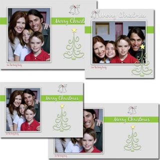 Christmas Greeting Photo Card Photoshop Templates Col 3
