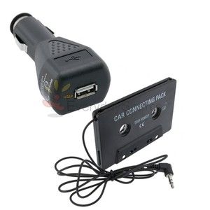 Car Cassette Adapter Converter Charger for iPod 
