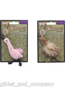   Exotic Birds for Cats Pink Flamingo Ostrich Catnip Cat Toy