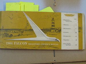 ORIGINAL1964 Ford Falcon Sprint Futura Ranchero Registered Owners 