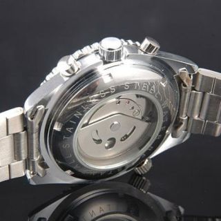 CATRONIS AUTOMATIC MECHANICAL STAINLESS STEEL MENS WRIST WATCH & GIFT 