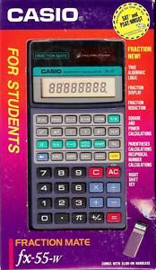 New Casio FX 55 w Fraction Mate Student Calculator