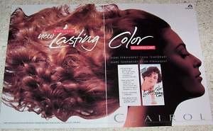 1992 Clairol Loving Care Hair Color Cute Girl Print Ad