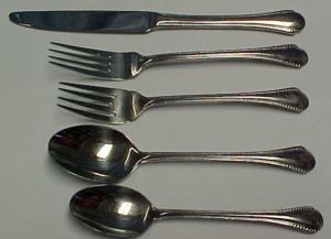 Pfaltzgraff Casselberry Stainless 5 PC Place Settings