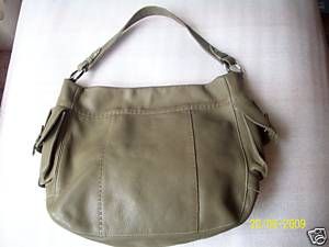 Carla Mancini Handbag Tote RARE Leather Green Sale