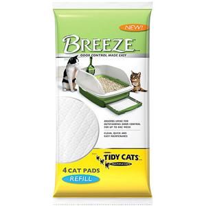 NEW Breeze Odor Control Cat Litter Pellet System Pads, 4 Pack