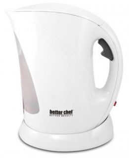 Better Chef 1.7L 7Cup Capacity White Cordless Electric Kettle