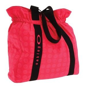 Oakley Womens Carver Bag Pink Print Yoga Tote Black Purse
