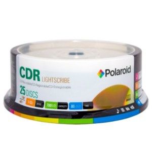 CD R80 Lightscribe Printable CDR 52x Discs by Polaroid in A 100 Lot C1 