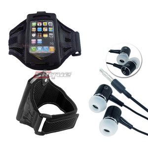 Black Running Armband Case Cover Headphone For Ipod Touch Iphone 4 4S 