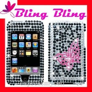 Bling Case Cover iPod Touch 2nd 3rd Diamond Butterfly