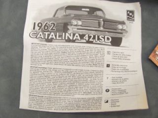 AMT 1962 Pontiac Catalina 421SD Plastic Car Model Kit 1 25 1998 SEALED 