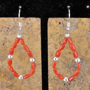 Santo Domingo Turquiose and Coral Earrings by Cate SKU 219219