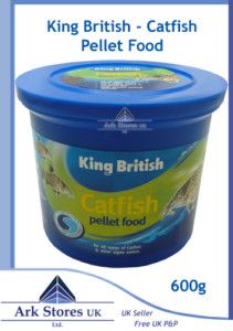 King British Catfish Pellets Fish Food Plec 600G TUBF28