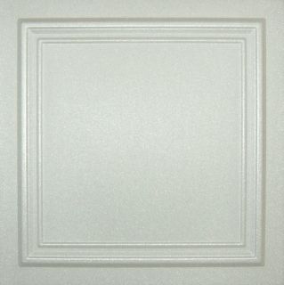 R24W White Styrofoam Glue Up Texture 20x20 Ceiling Tiles