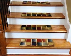 Premium Carpet Stair Treads Checkerboard 13 Pack