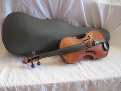 Antique Caspar Da Saloin Brescia 1595 Full Size 4 4 Violin Case Bausch 